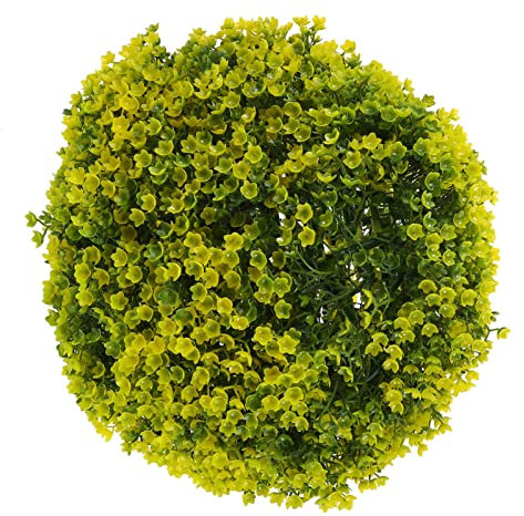 Cabilock 1stück Künstlicher Grüner Pflanzenball Dekorativer Grass Für Hochzeiten Partys Und Garten Deko Plastikpflanze Für Und Außenbereiche