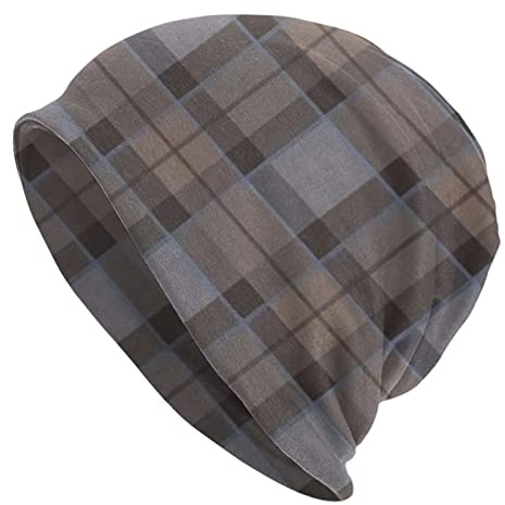 DJNGN Outlander Fraser Tartan Plaid Herren Damen Beanie Mütze Warme Strickmütze für kaltes Wetter
