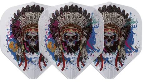 L-style EZ L1 Flights SD Chief Skull Ver.1 in schwarz oder Weiss-klar von Thor-Sports