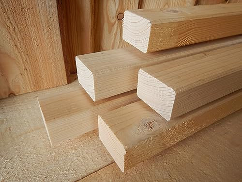Fichte 60x40mm KVH Nsi gehobelt KANTHOLZ BALKEN SCHALUNG HOLZ BAUHOLZ 250cm LÄNGE (10)