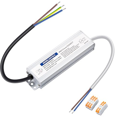 Karyoosi LED Trafo 24V 36W 1.5A, LED Netzteil 24V, Transformator 230V auf 24 Volt DC, Wasserdichtes IP67 LED Treiber Für Beleuchtung im Innen- und Außenbereich