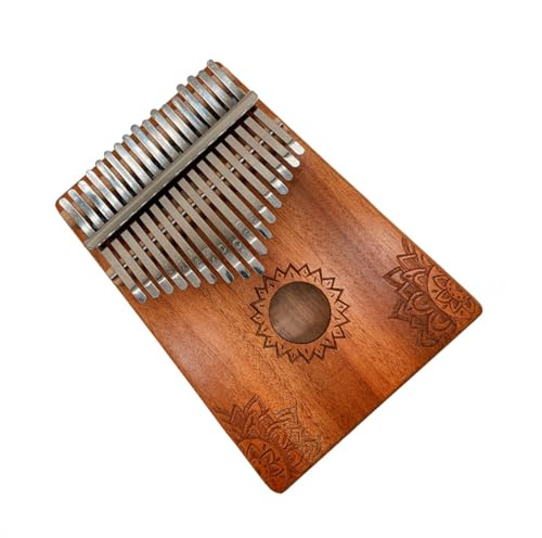 Standard C Tune Kalimba 17 Tasten Daumenklavier Mit Stimmhammer Tragbares Mahagoni-Fingerklavier Kalimba Musikinstrument (Color : 01)