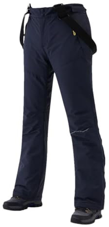 Skihose für Damen und Herren, winddicht, warm, für den Winter, Ski, Snowboarden, dunkelblau, 36