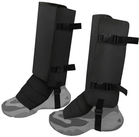 TRIWONDER Schlangen Gamaschen, Verdickter Beinschutz, Regengamaschen für Damen und Herren, Outdoor, Wandern, Garten (Schwarz)