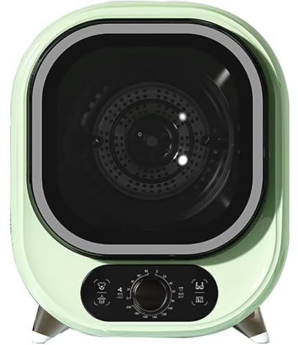 Mini Sèche-linge électrique, Capacité De 0,8 Kg, Sèche-linge Compact à Chargement Frontal Portable Avec Cuve En Acier Inoxydable, Sèche-linge électrique 450 W Pour Appartement, Dortoir(Color:Vert)