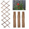 DIVCHI Traliccio in legno espandibile, da parete, per piante rampicanti, decorazione e separazione di piante (confezione da 3) (180 cm x 30 cm) (legno naturale)