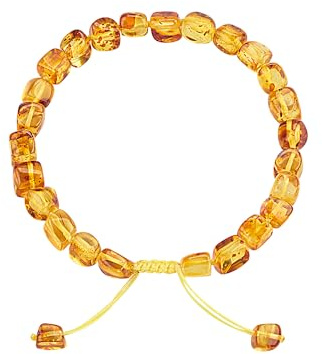 ELEGAMBER Baltic Amber raw Bracelet Gift Set -100% Certified and Authentic Premium Quality Raw Baltic Amber-True amber stone bead