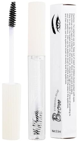 Gel fixateur pour sourcils transparent,Gel pour sourcils transparent | Gel pour sourcils imperméable,Colle à sourcils, gel à sourcils à tenue forte, à séchage transparent et résistant à l'eau, peigne