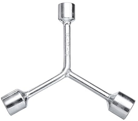 sourcing map Y-Shaped 3 Way Socket Wrench 14mm 17mm 19mm Y-Type 6-Point Hexagon Spanner Hex Wrench Torque Spanner Socket for Car Motorcycle Repair Hardware Tools