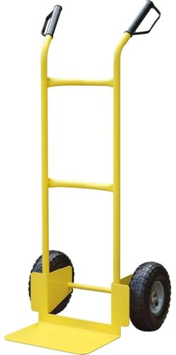 Faithfull FAITRUCKHD Heavy Duty Sack Truck, Hand Trolley for transporting large items, Load Capacity 200kg, Zinc-yellow