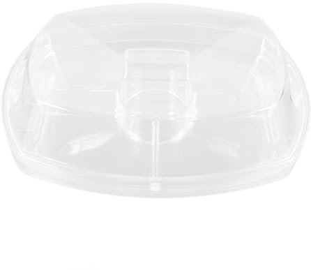 Gatuida Plateau À Fruits Polyvalent Avec Couvercle Et Boîte À Collation Glacée Pour Servir Du Fromage Et Des Légumes