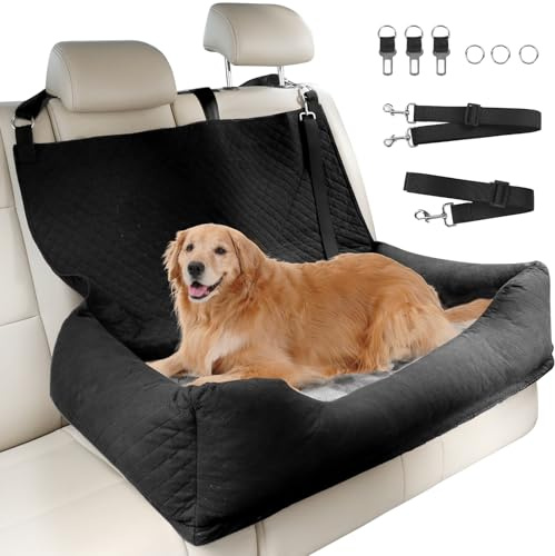 Honey Paws Trasportino per Cani Auto e Seggiolino Auto Cane - Cuccia Portatile Sicura per Viaggi in Macchina, Taglia Piccola Media, Borsa Trasporto Cane Design Pratico