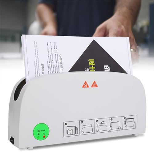 Bindemaschine, 250 W Thermobinde für A4-Dokumente, 33 mm maximale Bindungsstärke, schnelle 1-Minuten-Bindung für Fotoalben und Berichte