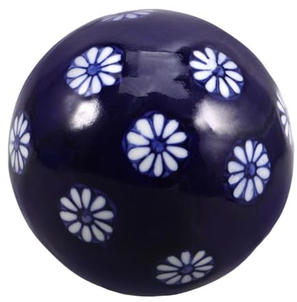 DECHOUS Dekokugel Aus Keramik Keramikkugeln Schwimmkugeln Aus Keramik Bezauberndes Aquarium-Ornament Kreative Keramikkugel Büro-keramikkugel Dekorationen Für Aquarien Salzwasserbälle Blue