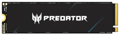 acer Predator GM9 M.2 Gen5 SSD 2TB, up to 14500 MB/s, NVMe 2.0 PCIe 5.0 Internal Solid State Drive for AI Workloads, Gaming & Content Creation, Compatible with DirectStorage, Laptop and Desktop PC