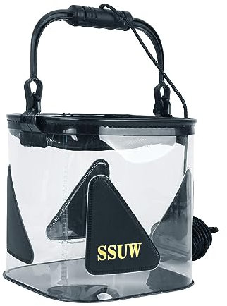 THINCAN Pala da pesca pieghevole, contenitore per acqua, portatile, pieghevole, per viaggi, campeggio, pesca, giardinaggio