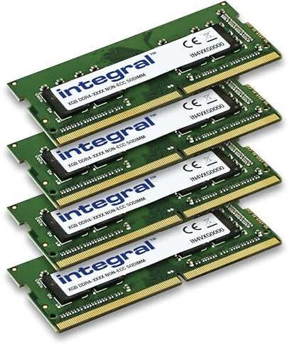 Integral 4-Pack 8GB DDR4 RAM 3200MHz DIMM Módulo de Memoria para PC de Escritorio