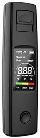Awlve tinuvo airlow 2.0 - präziser alkoholtester für deinen Alltag, atemalkoholtester testsieger 2025, alkoholmessgerät für exakte schnell Alkohol Test (Schwarz Alkoholtester)