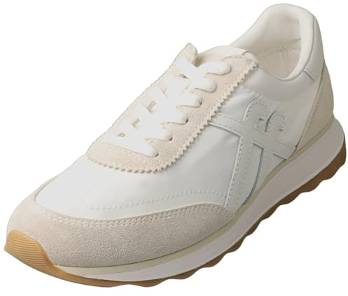 FitFlop Sneakers da donna Retro-Q Ff in tessuto/pelle scamosciata, Mix Bianco Urbano, 8