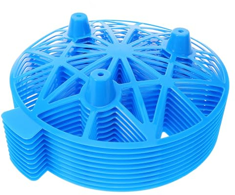 NOLITOY Soportes para Sandías de Plástico Azul 10 Piezas Enrejado Vertical para Jardín Soporte Estable para Frutas y Melones Protección contra Daños y Caída Adecuado para Horticultura