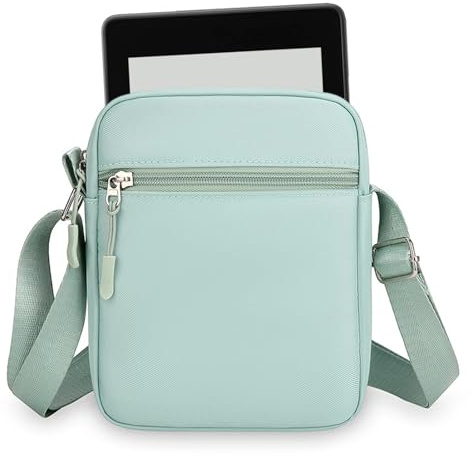 7 Zoll Tasche Hülle, Passend für Ebook Reader Gerät/Tablet/Handy 4-7 Zoll, Umhängetasche mit Diebstahlschutz, Einheitsträger, Praktisches Kindle Zubehör für Reisen
