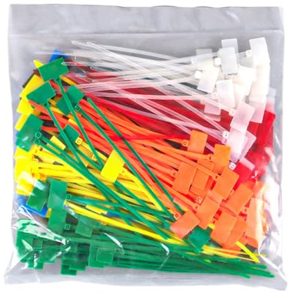 Bridas para cables, 250 piezas nylon multifuncionales, Precintos resistentes para etiquetado de cables, para Hogar Oficina Escuela Hotel Coche Ordenador Centro de Datos Industrial