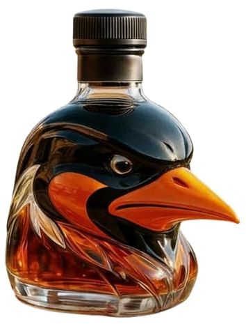 JAMNGHB Bottiglia decanter per whisky per feste umoristica a tema testa di falco contenitore per alcolici per intrattenimento domestico Whisky Decanter per feste
