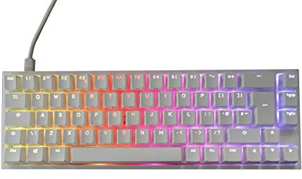Ducky One2 White SF RGB Backlit Red Cherry MX Switch Mechanical Keyboard - UK Layout