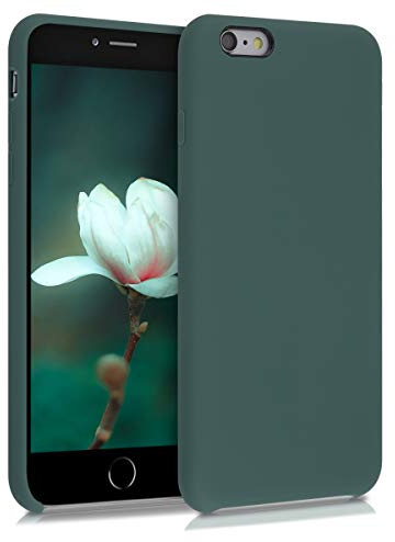kwmobile Handyhülle für Apple iPhone 6 Plus / 6S Plus Hülle - Case Silikon - Kabelloses Laden - Schutzhülle Cover in Blaugrün