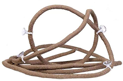 POHOVE Kleintier Bend-A-Branch Dschungel Rebe Haustier Habitat Deko Mit Saugnäpfe, Flexibel Deko, Reptilien Kletterpflanze Lang Für Eidechse, Schlangen Und Mehr Kletterei - Wie Bild Show, 39.37inch