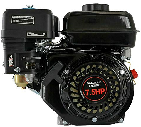 Gas Engine Motor for HondaGX160, 210CC 4-Stroke 7.5HP Go Kart Garden Tiller Cultivator Air Cooling Single Cylinder OHV Gasoline Petrol Engine Motor Replacement (7.5HP 210CC, Black)