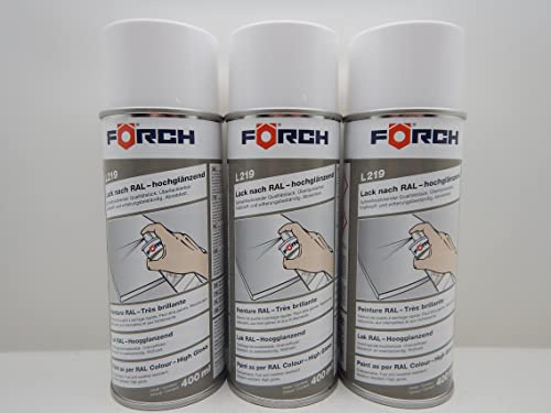 Förch SIGNALWEISS WEISS RAL 9003 LACK LACKSPRAY SPRAY SPRAYDOSE 400ML (3)