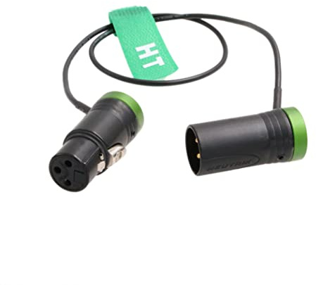HangTon Connect Audiokabel Low Profile XLR 3 Pin Stecker auf Buchse für Mikrofon Kamera Soundgeräte 888 633 Zaxcom Zoom Audio Recorder Grün 20