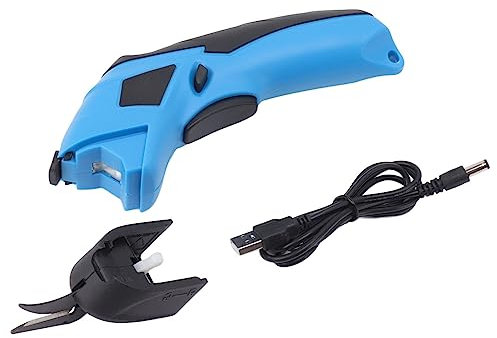 Haofy Elektrischer Stoffschneider, Kabellose Elektrische Stoffschere, Wiederaufladbarer Schneider für Stoffteppiche