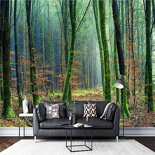 Mural De Papel Tapiz Personalizado, La Luz Del Sol Penetra En Los Árboles Bosque Antiguo Hermoso Paisaje De Montaña Dormitorio Sala De Estar Sofá Tv Fondo Decoración De La Pared 200Cm(W)×140Cm(H)
