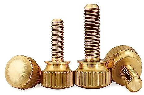 5 Stück M3 M4 M5 M6 M8 M10 Kupfer Messing Doppelschicht mit Stufen Rändelschraube Computergehäuseschrauben, M8