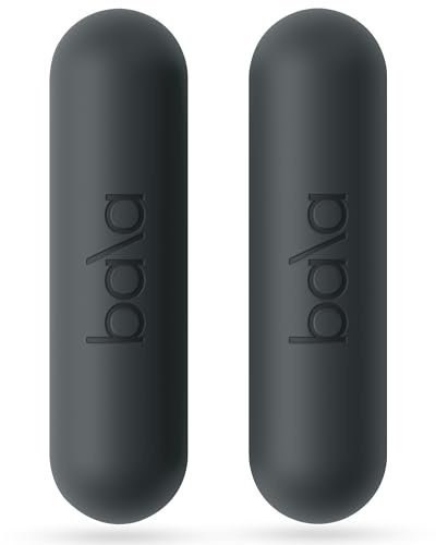 Bala Bars Dumbbell Set for Women & Men, 3lb Dumbbells (Charcoal) - Set of 2 Bars Designed for Walking, Strength Training, HIIT, Boxing & Aerobics - Dumbbell Weights for Working Out at Home
