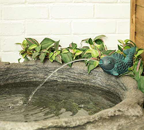 Fontana da giardino per interni ed esterni Fontana per acqua da esterno Fontana per laghetto per pesci Fontana per laghetto da giardino per esterni Accessorio per acqua da 18,5 cm per terrazza, patio,