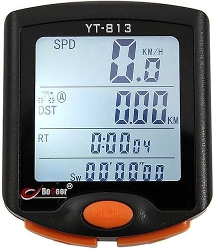 MDybf Ordinateur de vélo Ordinateurs de Cycle sans Fil Compteur de Vitesse vélos Compteur de Vitesse capteur de Cadence vélo Compteur de Vitesse vélo Compteur de Vitesse (Color : Wired)
