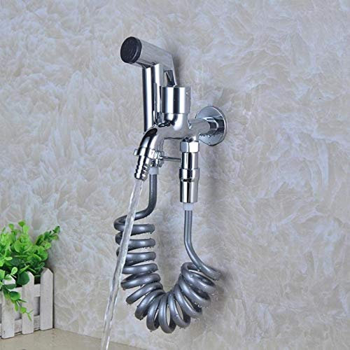 CYMKYQ Duschschlauch,Brauseschlauch 200cm Brauseschlauch 2m PVC Plastikfrühling Flexible Brauseschlauch for Wasser-Sanitär Toilette Bidet Sprayer Wasserrohr Badezimmer Versorgung