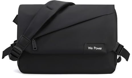 Jemsia Men's Anti-theft Sling Bag, Waterproof Chest Shoulder Crossbody Sling Backpack for Men, Lightweight Large Casual Daypack Messenger Bags for Hiking, Daily Use, Travel, School, Black