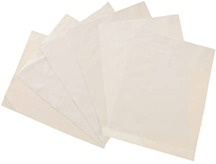 Sewroro 6 Sheets Pottery Tool Clay Rim Smoothing Chamois Cloth Pre-Cut Soft Beige Trimming Cloth Easy to Trim and Washable for Clay Craft DIY Pottery Modelling