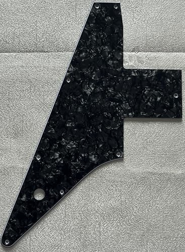 Pickguard für Gibson Explorer 76 Gitarren-Schlagbrett (4-lagig, Black Pearl)