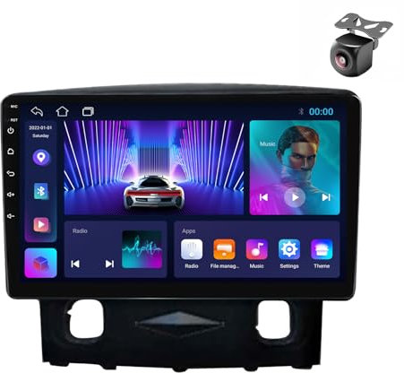 Android 13 Autoradio per Ford Kuga Escape 2008 2009 2010 2 DIN Stereo Car Tablet Pollici Schermo MP5 Lettore Multimediale Receiver GPS con FM SWC QLED BT5.0 Carplay Android Auto (M100CP 4core 1+32G)
