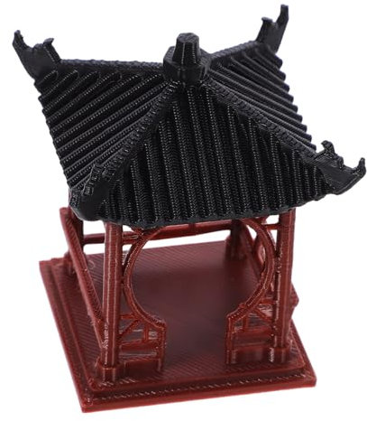 QUMIIRITY Pavillon Miniature Statue De Pavillon Décoration De Jardin Miniature Ornement De Bonsaï