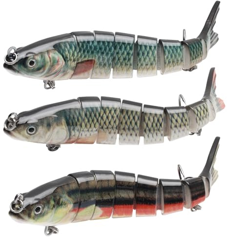 APIELE Kunstköder, Angelköder, Fischköder, Wobbler Hecht Köder, für Zander Barsch Forellen Swimbait, Süßwasser Salzwasser Angelausrüstung Angeln Geschenk