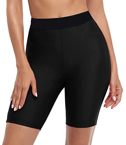 pvucpot Pantaloncini da Bagno Donna, Elastico Vita Alta Donna Pantaloni da Nuoto, Pantaloncini da Nuoto Donne, Asciugatura Rapida Bikini Shorts per Spiaggia Mare Surf