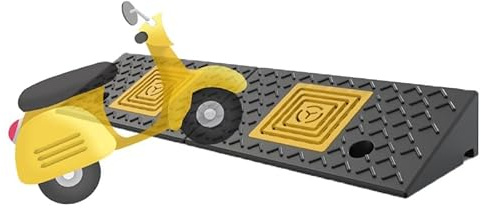 Rampas De Umbral para Escalones, Rampa para Bordillos Antideslizante Alto 15cm, Rampas para Minusválidos Cortable, Rampa De Acceso Ligeras(100x30x15cm/40x12x6in)