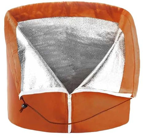 perfk Funda para macetas con Cremallera, protección térmica contra heladas, para césped, Invernadero y Plantas en Maceta, 45cmx70cm