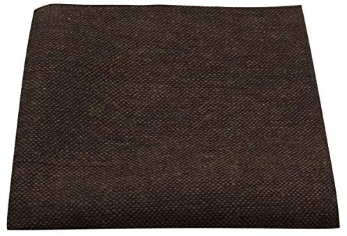 King & Priory Highland Weave Cocoa Brown Pocket Square, Handkerchief